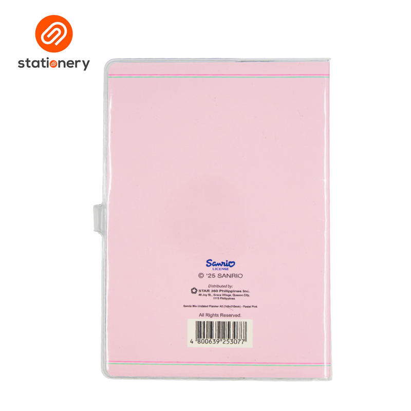 Sanrio Mix Undated Planner A5 (148x210mm) - Pastel Pink-zoom-