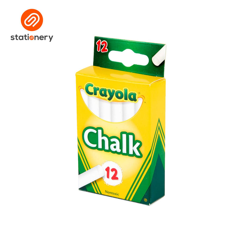 Crayola Chalk 12's - White-zoom-