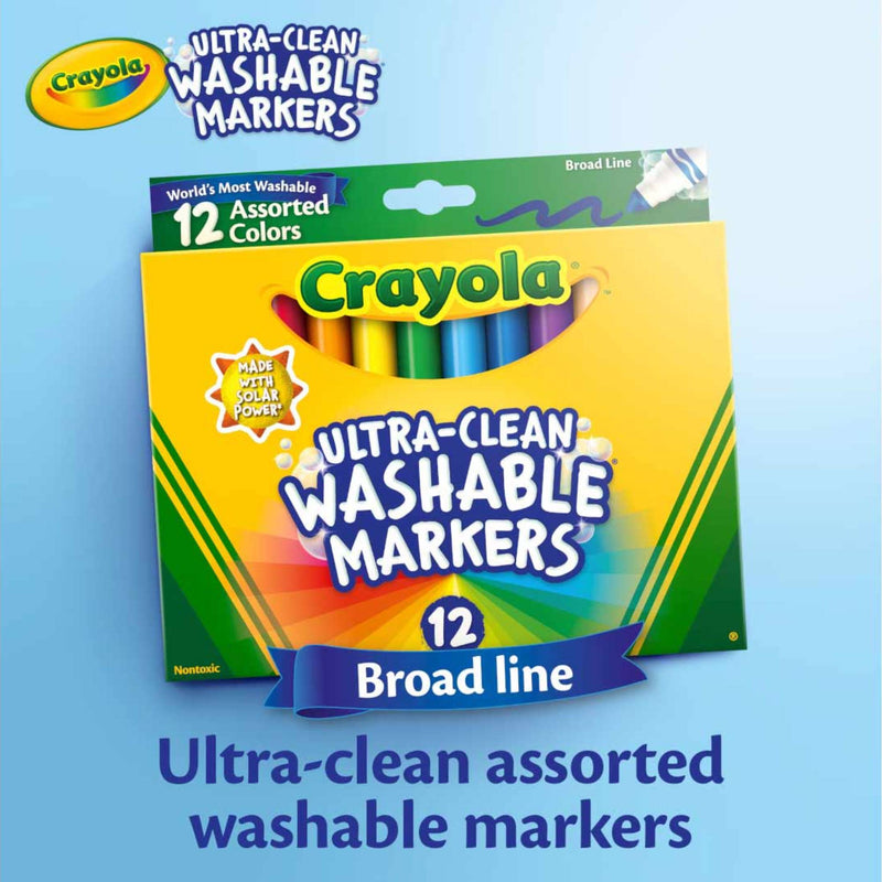 Crayola Ultra-Clean Washable Markers - Broad Line 12's-zoom-