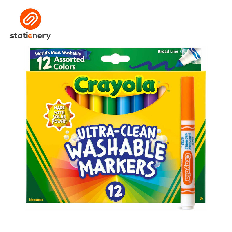 Crayola Ultra-Clean Washable Markers - Broad Line 12's-zoom-