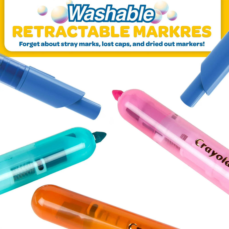 Crayola Clicks Washable Retractable Markers 10's-zoom-