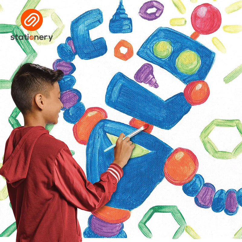 Crayola Washable Kids Paint Pot with Brush 18's-zoom-