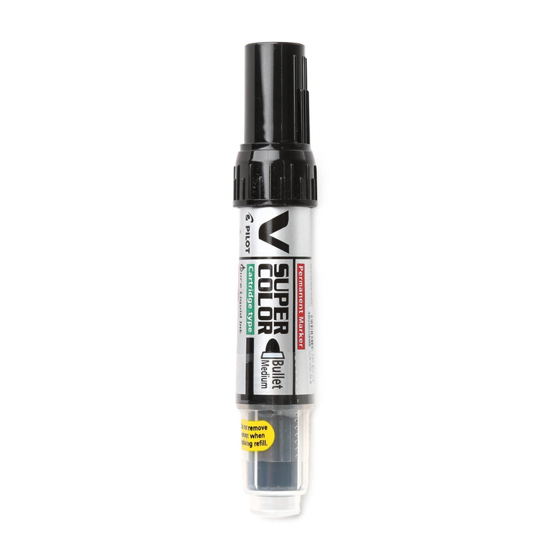 Pilot V Super Color Permanent Marker in Black-zoom-