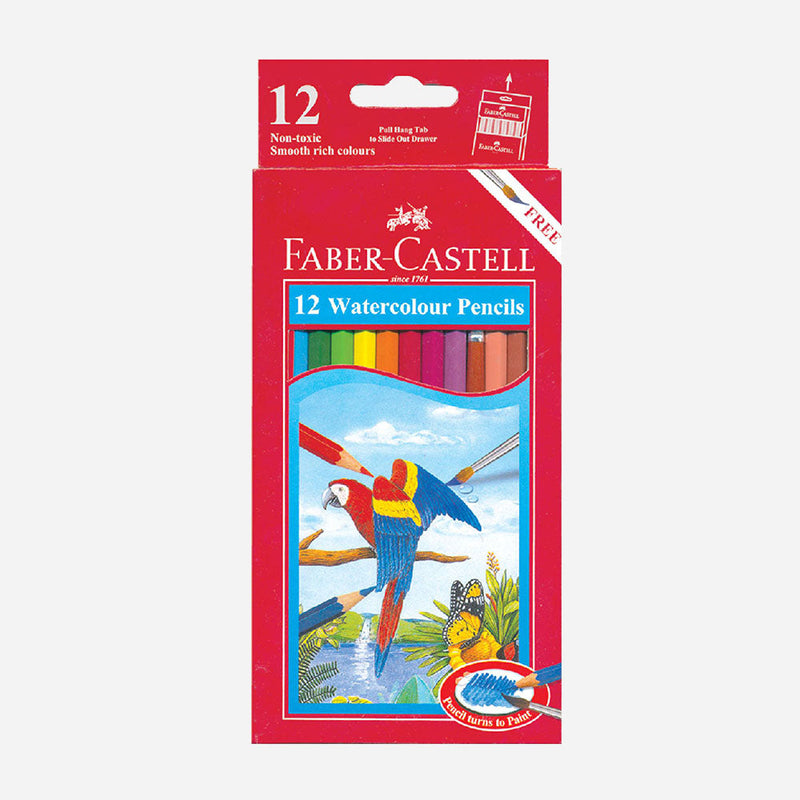 Faber Castell Watercolour Pencils 12 Colors-zoom-