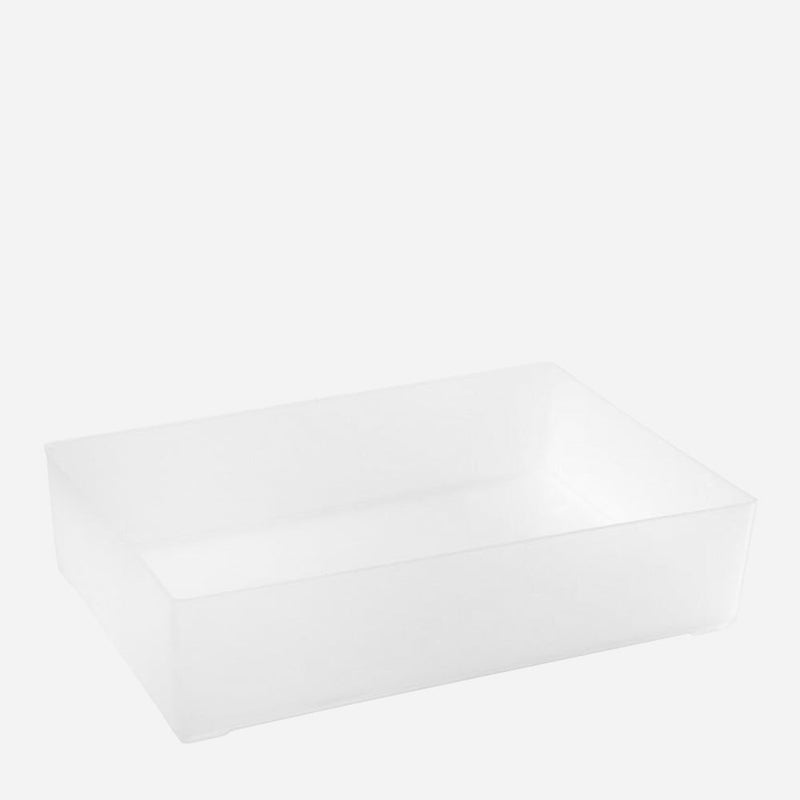 Stackable Organizer Block White 6 x 8.25 x 2 Inches-zoom-