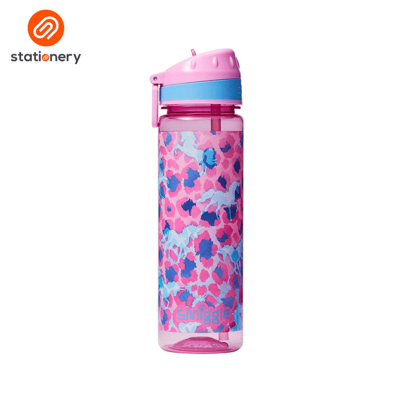 Smiggle Mirage Plastic Drink Up Bottle 650ml - Pink-zoom-