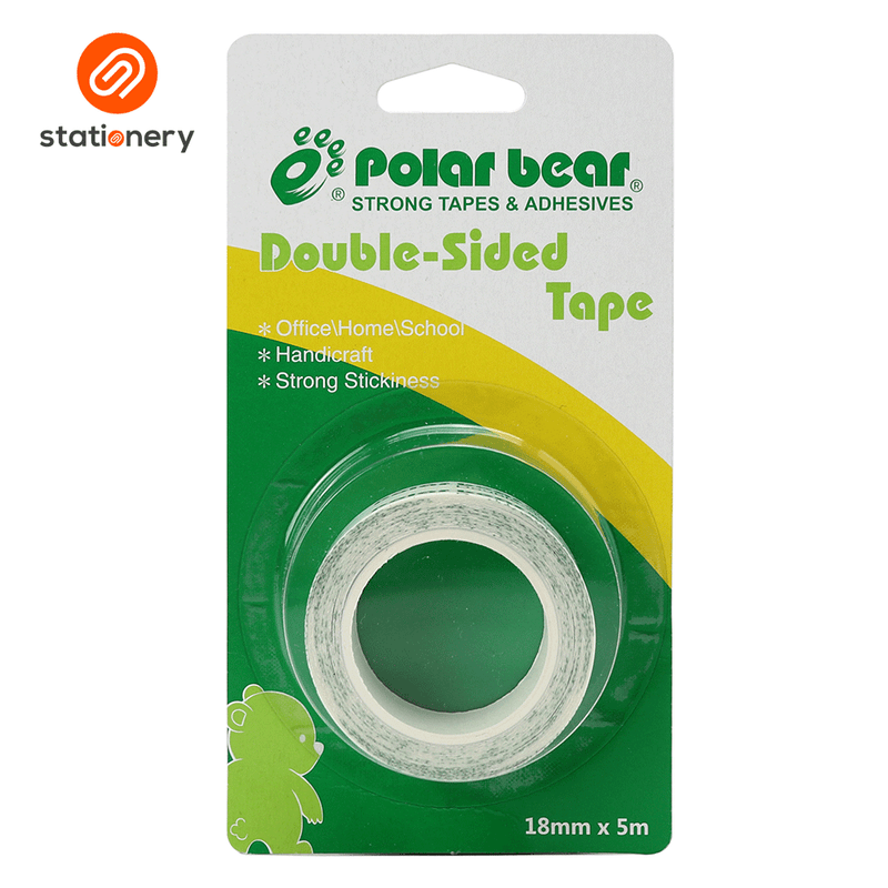 Polar Bear Double Sided Tape 18mm x 5M-zoom-