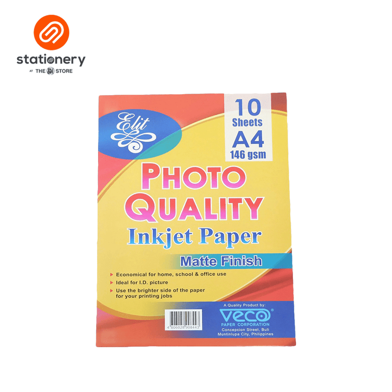 Elit Inkjet Photo Paper Matte 146gsm A4 10 Sheets per Pack-zoom-