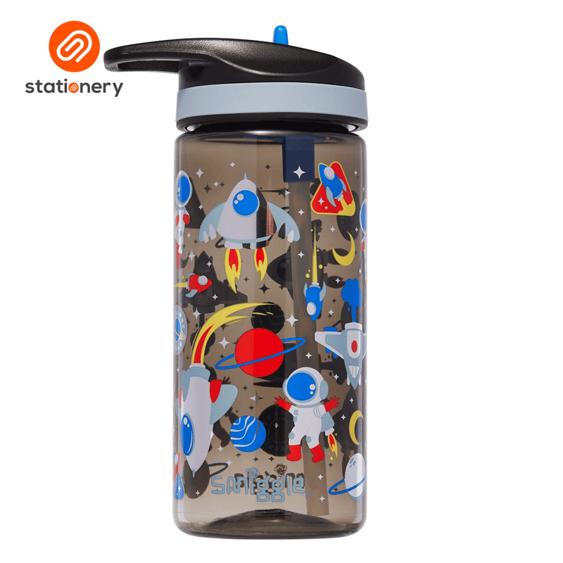 Smiggle Lets Play Junior Drink Bottle 440Ml - Black-zoom-