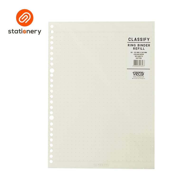 Veco Classify Ring Binder Refill Dotted B5-zoom-