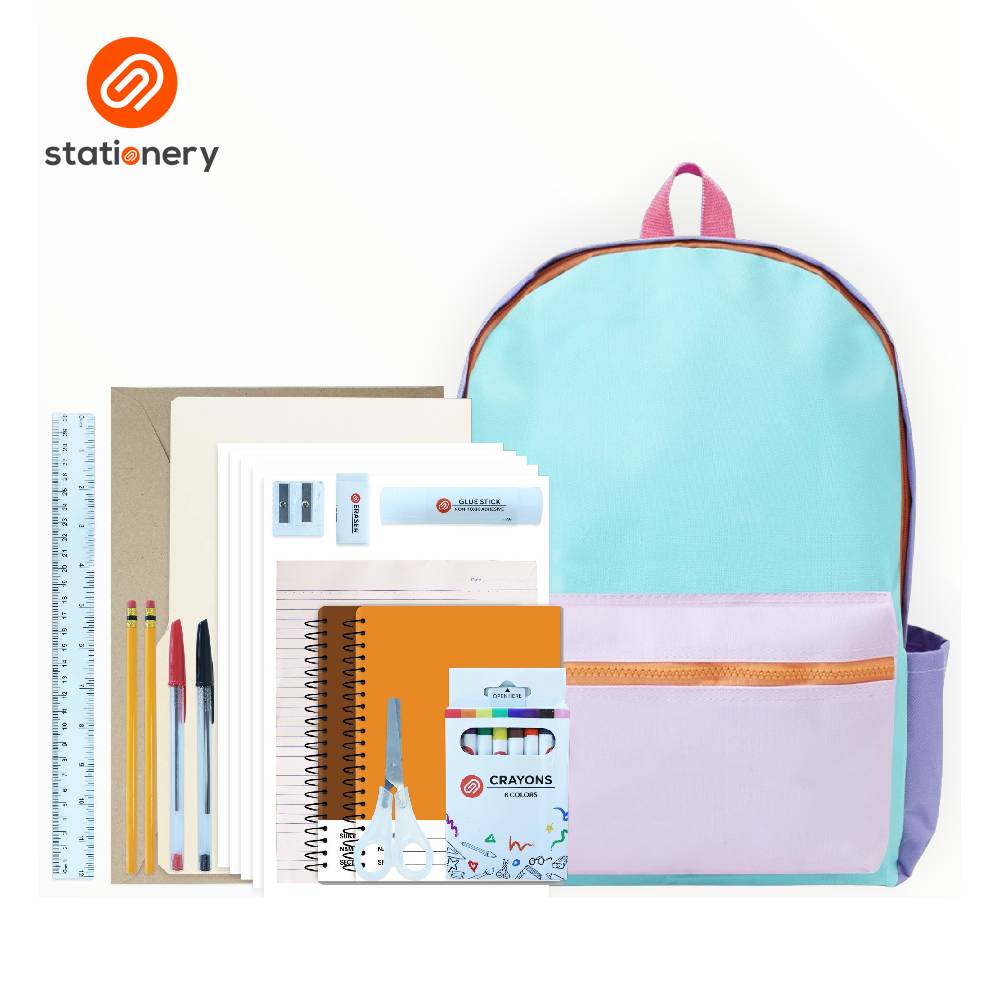School Backpack with Free School Supplies for Grade 5 to HS - Assorted