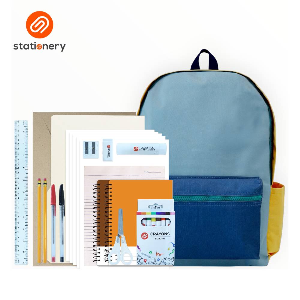 School Backpack with Free School Supplies for Grade 5 to HS - Assorted-4