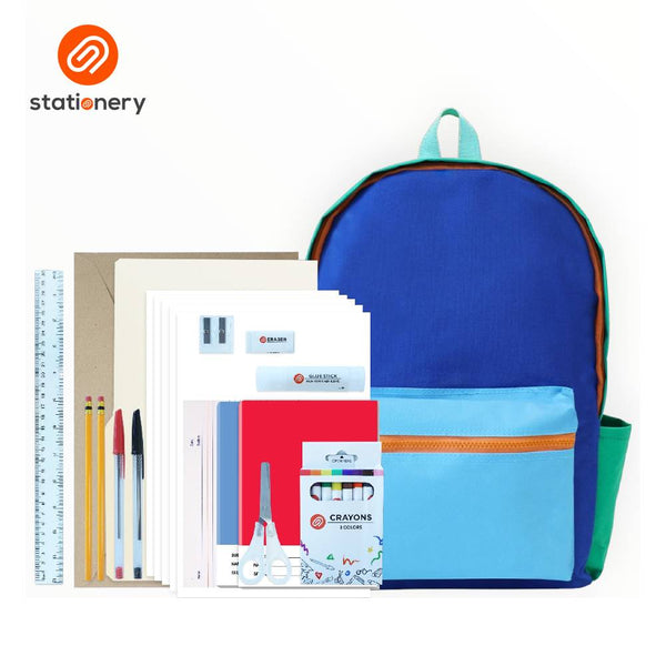 School Backpack with Free School Supplies for Grade 1 - Assorted
