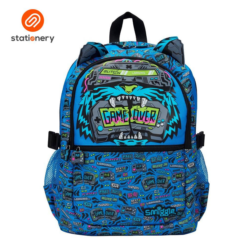 Smiggle Eclipse Classic Backpack - Mid Blue-zoom-