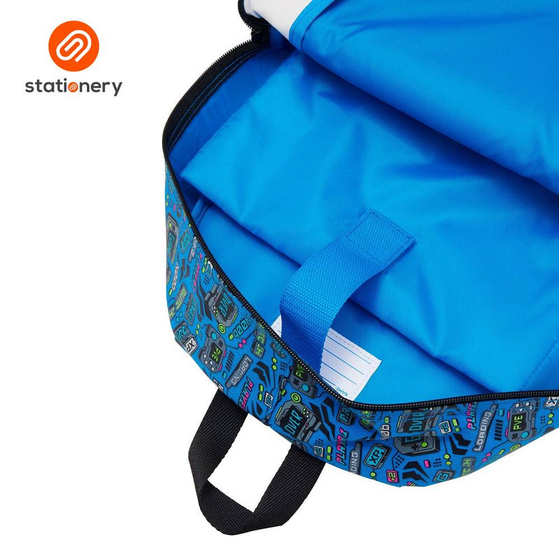 Smiggle Eclipse Classic Backpack - Mid Blue-zoom-