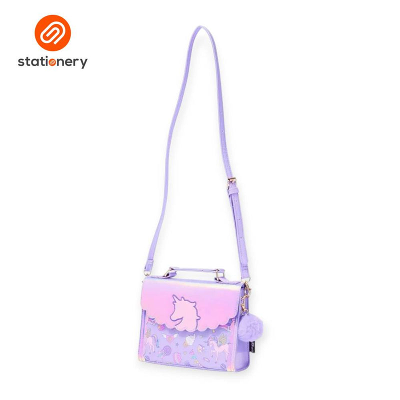 Smiggle Fun Fair Evie Shoulder Bag - Lilac-zoom-