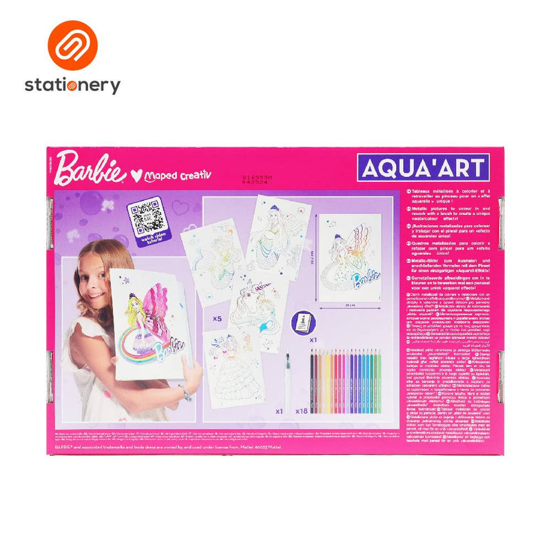 Maped Barbie Aqua' Art Coloring Set - Large-zoom-