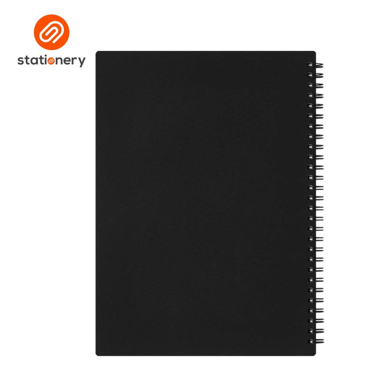 Maruman Mnemosyne N174 Side Spiral Ruled Notebook 8mm B5 - 80 Sheets-zoom-