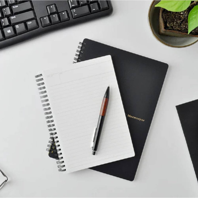 Maruman Mnemosyne N194A Side Spiral Ruled Notebook B5 - 80 Sheets-zoom-