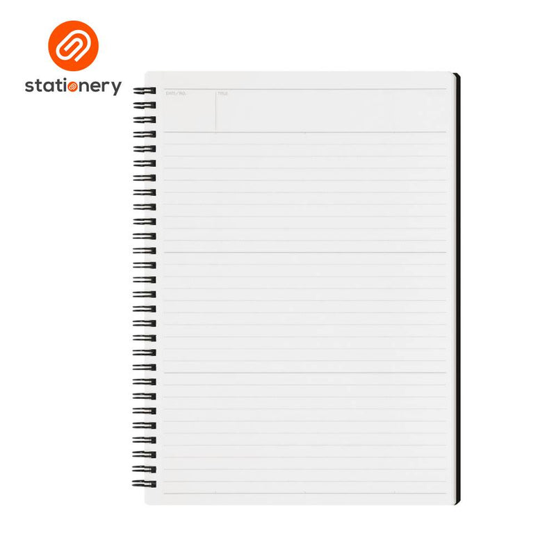Maruman Mnemosyne N194A Side Spiral Ruled Notebook B5 - 80 Sheets-zoom-