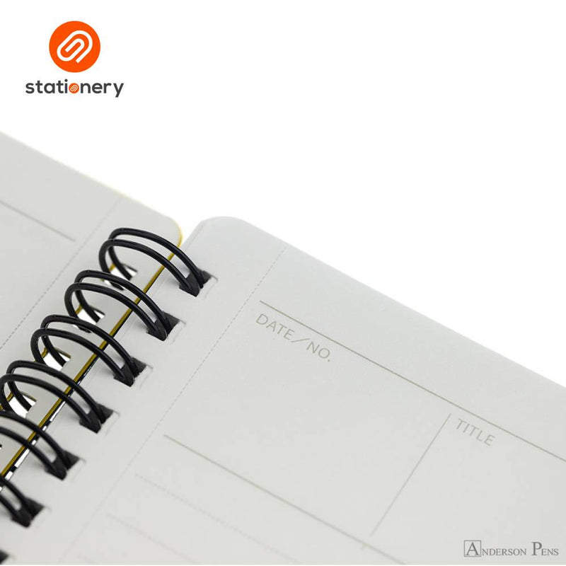 Maruman Mnemosyne N194A Side Spiral Ruled Notebook B5 - 80 Sheets-zoom-