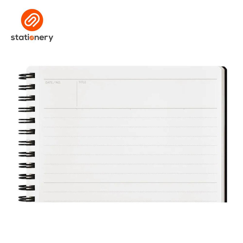 Maruman Mnemosyne N194A Side Spiral Ruled Notebook B5 - 80 Sheets-zoom-
