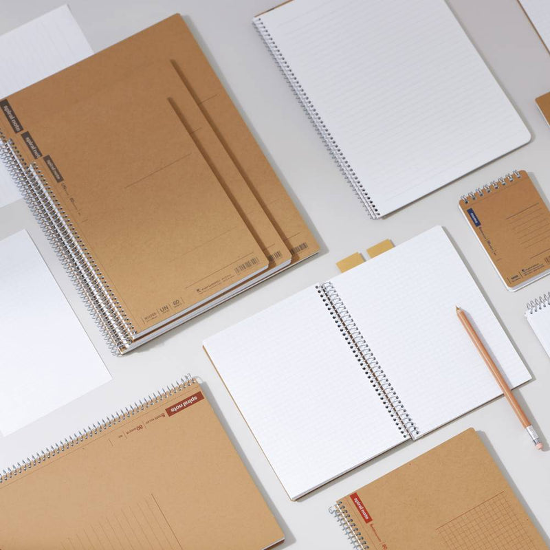 Maruman Spiral Notebook Basic Ruled B6 - 80 Sheets-zoom-