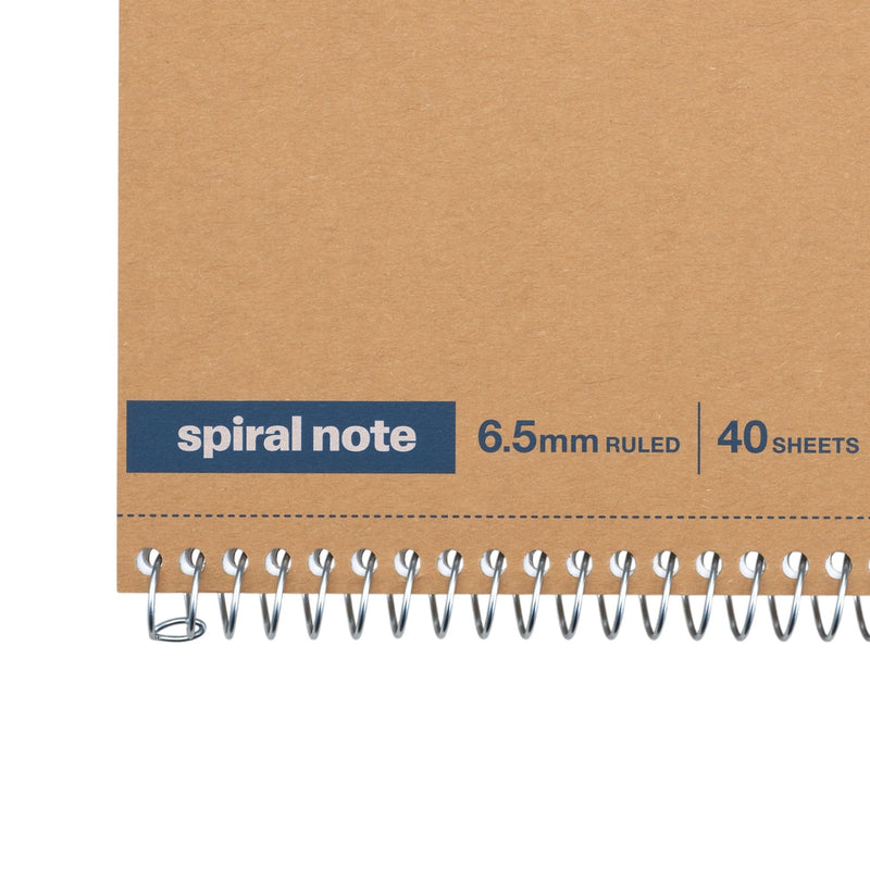 Maruman Spiral Notebook Basic Ruled B6 - 80 Sheets-zoom-