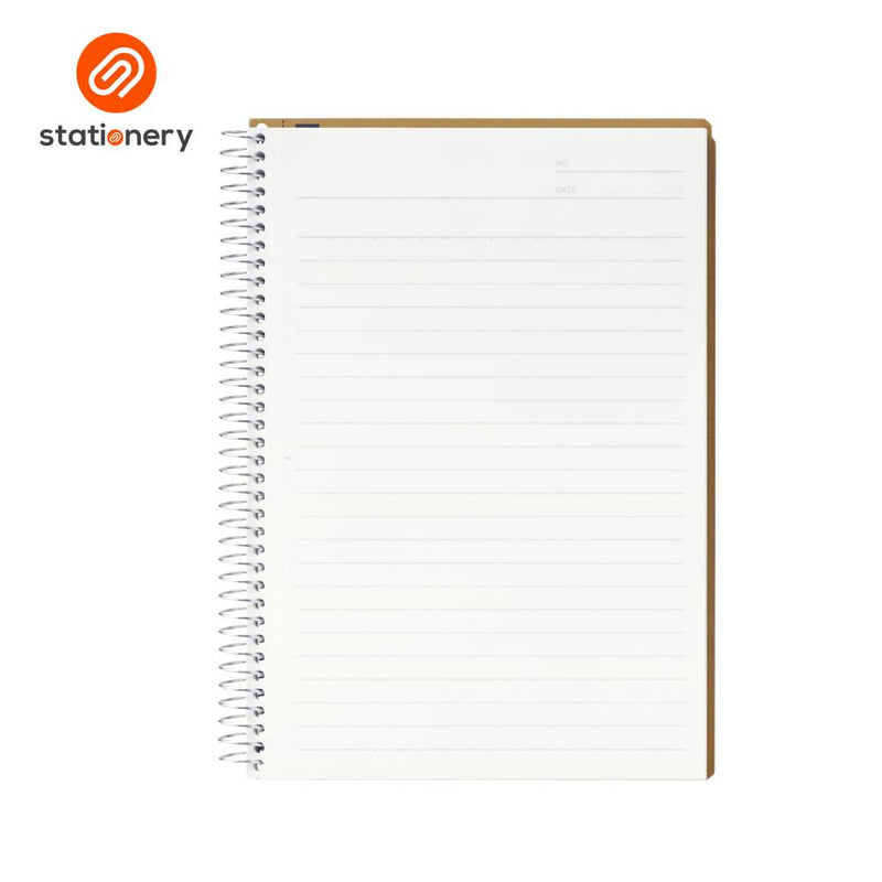 Maruman Spiral Notebook Basic Ruled B6 - 80 Sheets-zoom-