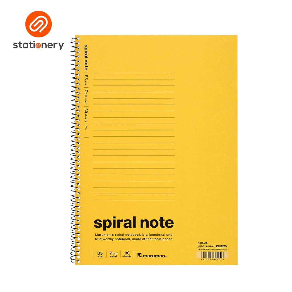 Maruman Spiral Notebook 1960 Ruled B5 30 Sheets-9