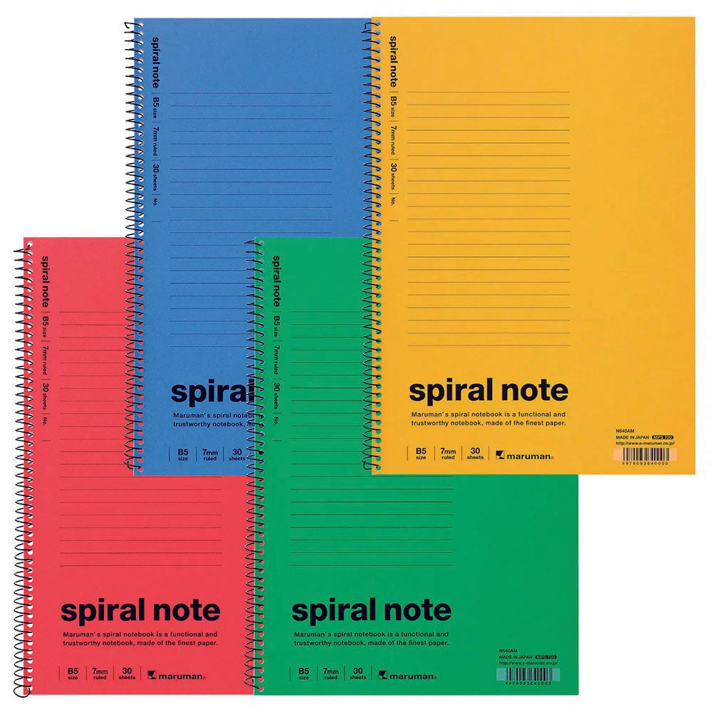 Maruman Spiral Notebook 1960 Ruled B5 30 Sheets-11