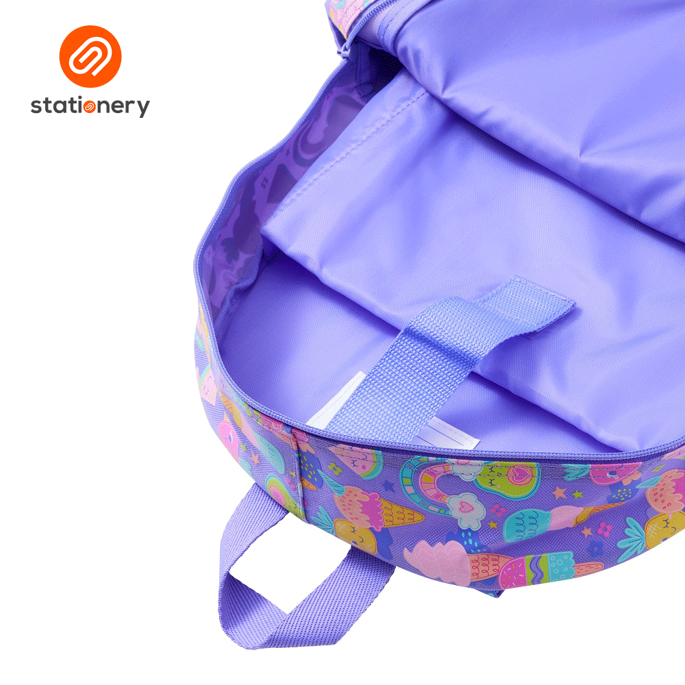 Smiggle Happy Tales Classic Backpack - Lilac-3