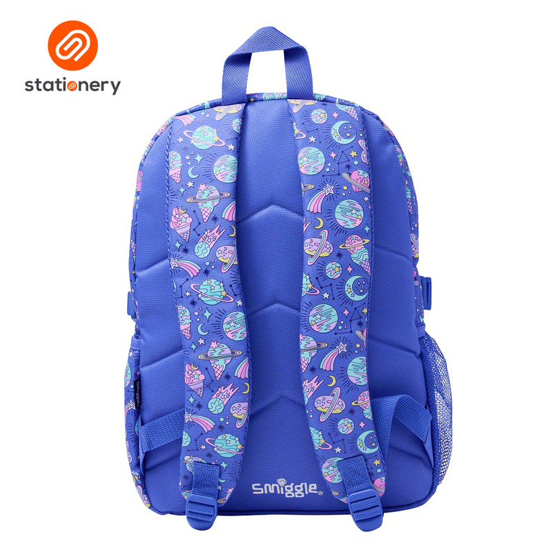 Smiggle Epic Adventures Attach Foldover Backpack - Purple-zoom-