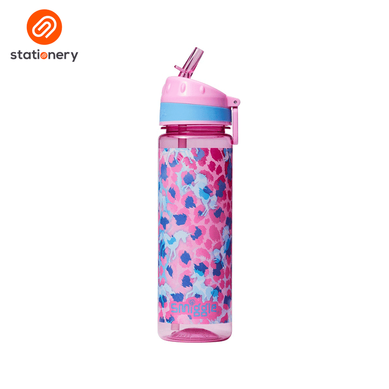 Smiggle Mirage Plastic Drink Up Bottle 650ml - Pink-zoom-