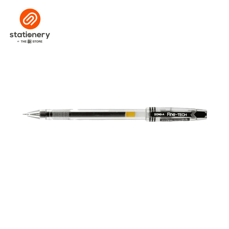 Dong-A Fine-Tech Gel Ink Rollerball Pen 0.5mm Black-zoom-