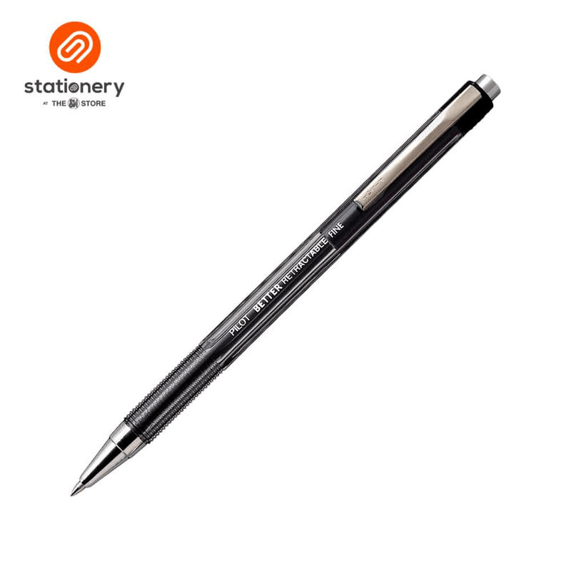 Pilot Retractable Ballpen in Black-zoom-