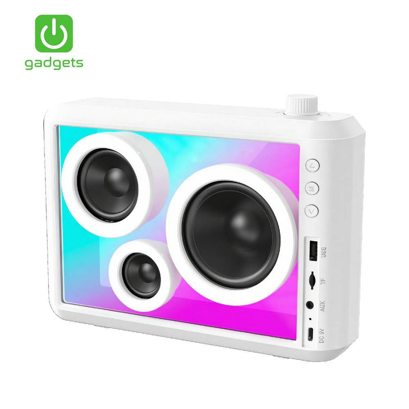 Gadgets Transparent Led Speaker - White-zoom-