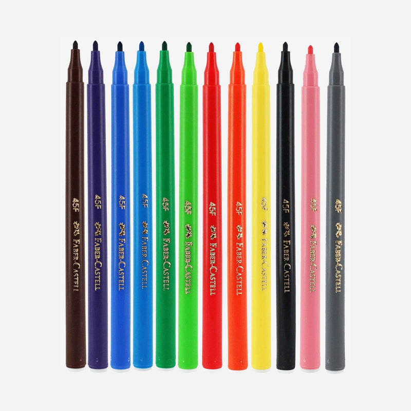 Faber Castell Sketch Pens 12 Colors-zoom-