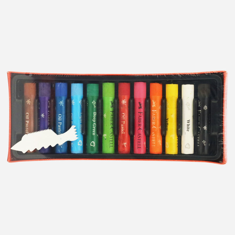 Faber Castell Oil Pastels 12 Colors-zoom-