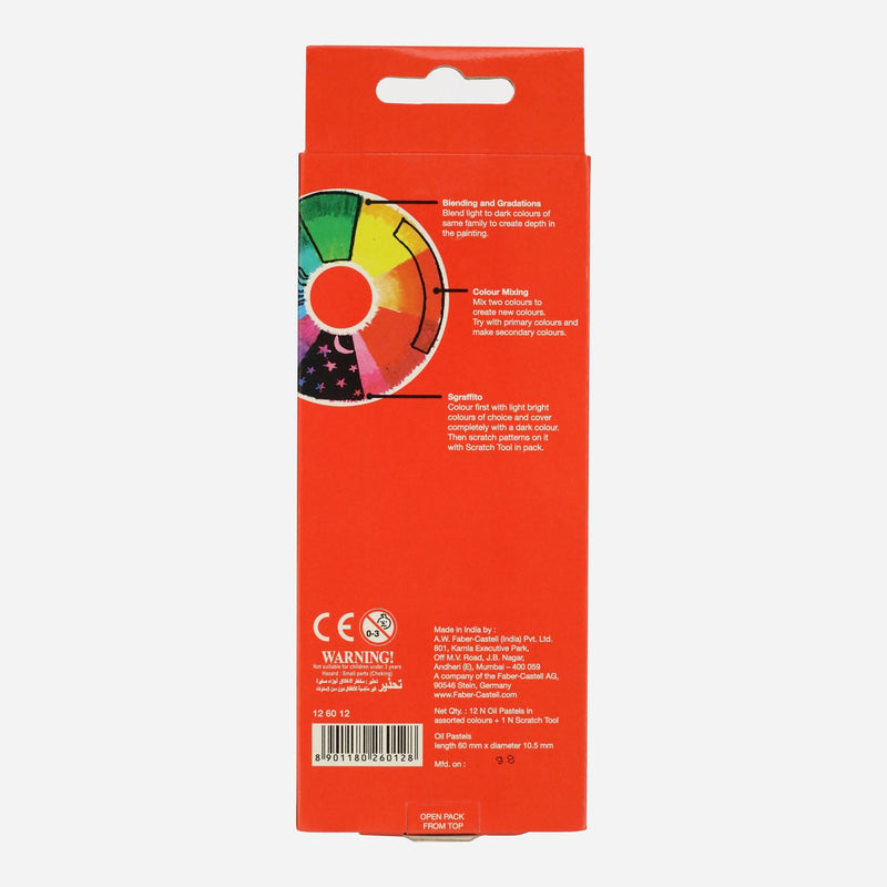 Faber Castell Oil Pastels 12 Colors-zoom-