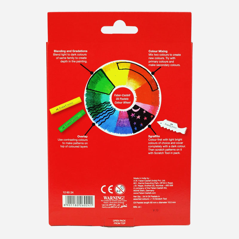 Faber Castell Oil Pastels 24 Colors-zoom-