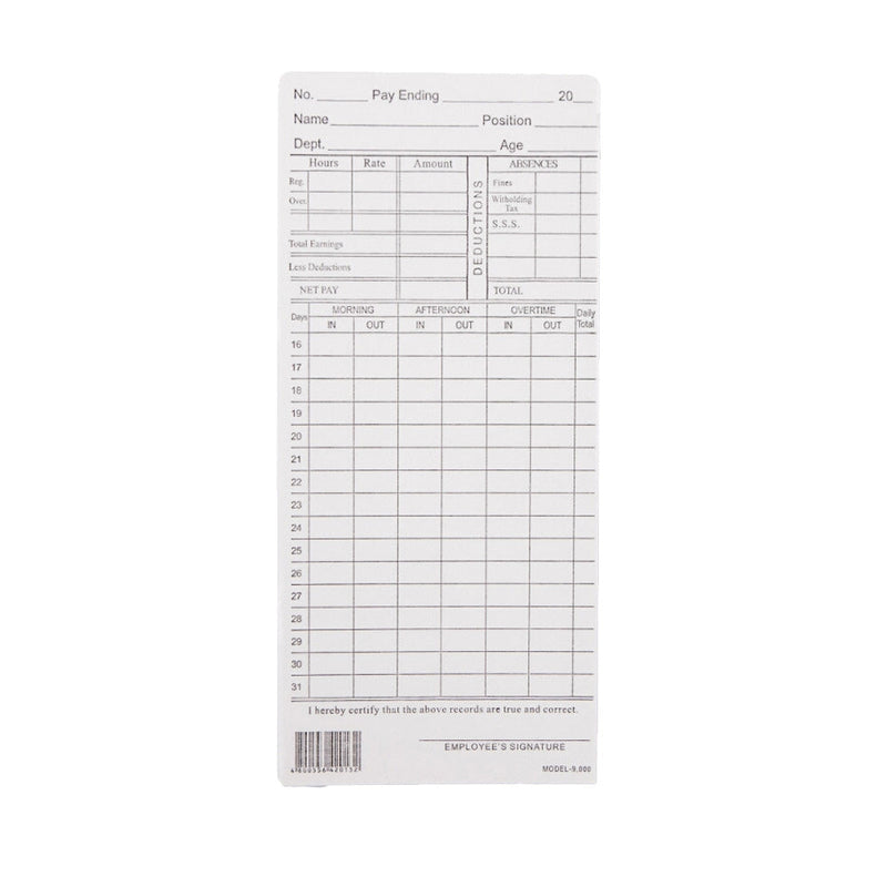 Timecard 50 Pieces per Pack-zoom-