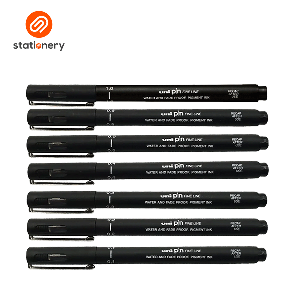 Uni Pin Line Drawing Pen - Black Ink-zoom-7