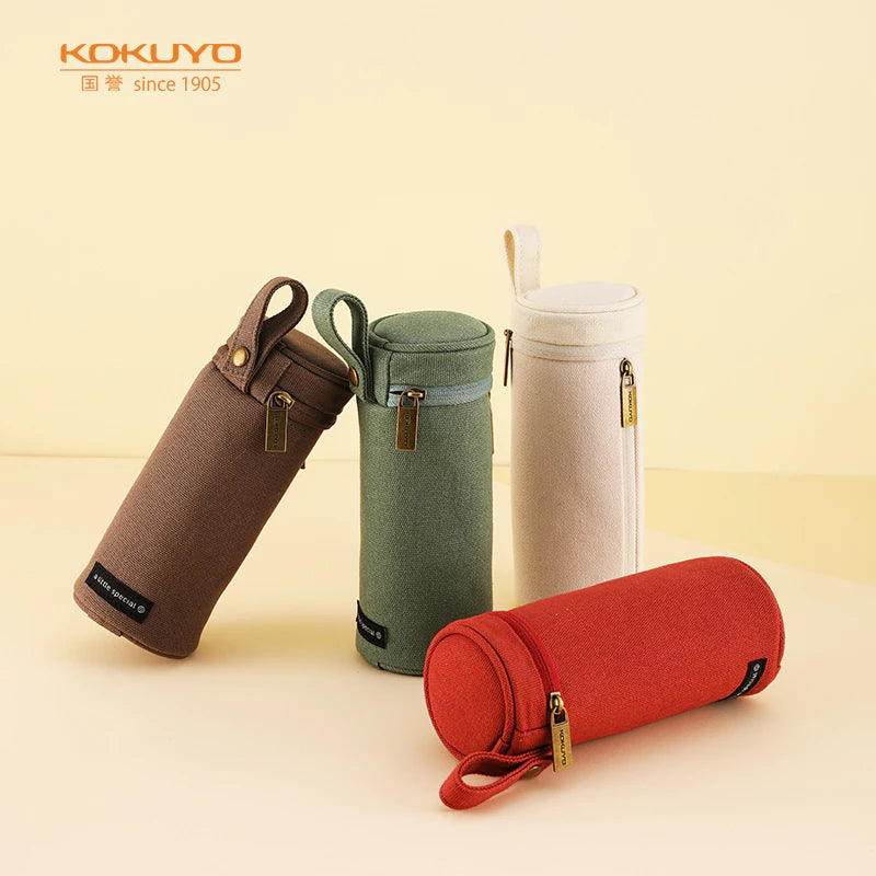 Kokuyo "A Little Special" Cylindrical Standing Pen Case-zoom-