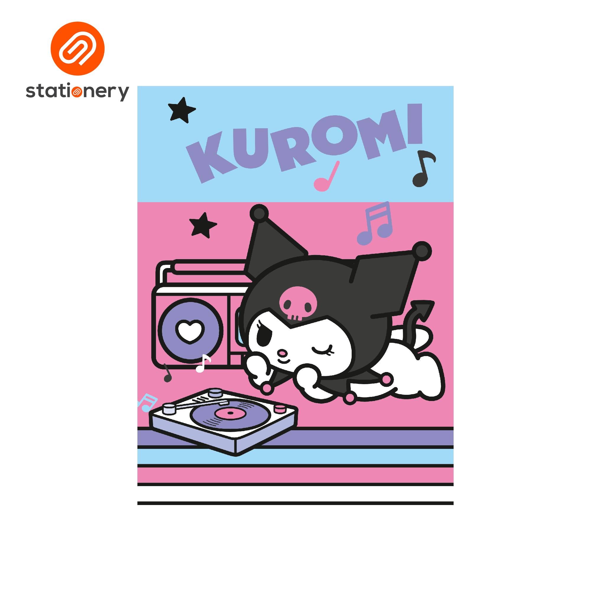 Kuromi Spiral Notebook 80lvs Pack of 8-zoom-4