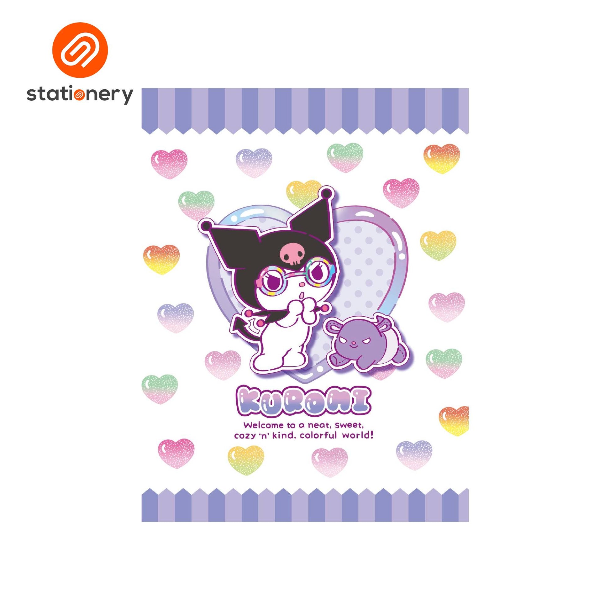 Kuromi Spiral Notebook 80lvs Pack of 8-10