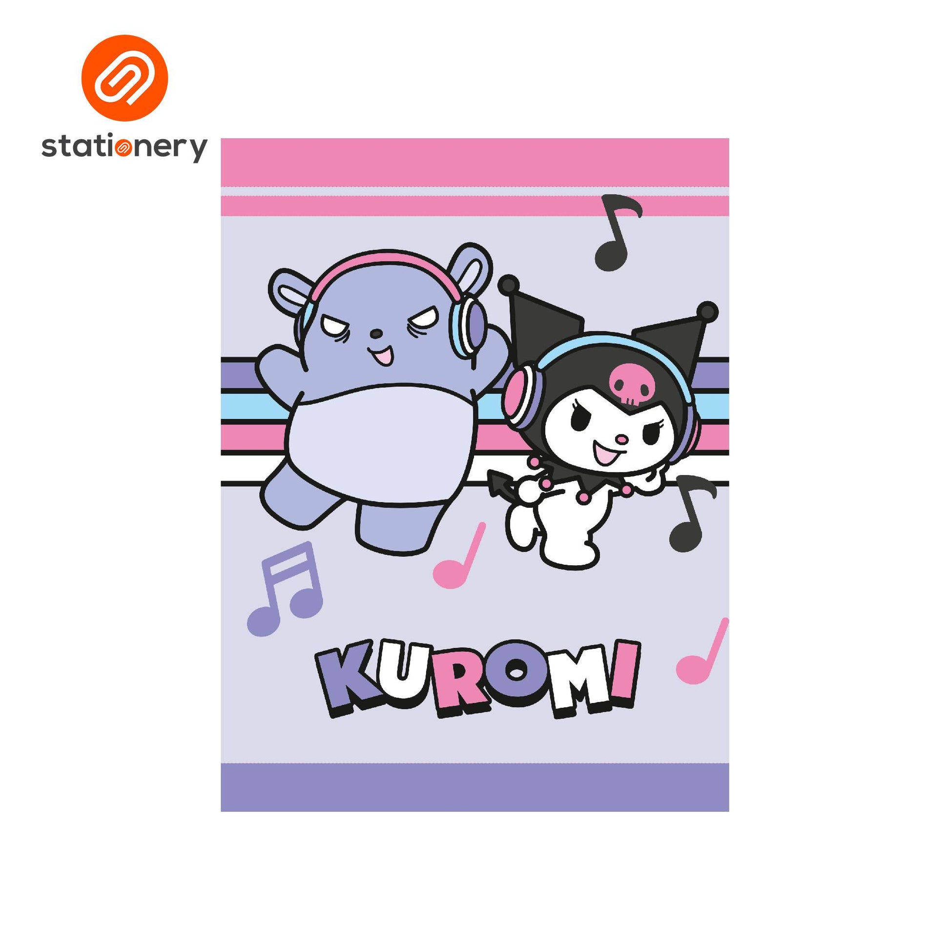 Kuromi Spiral Notebook 80lvs Pack of 8-6