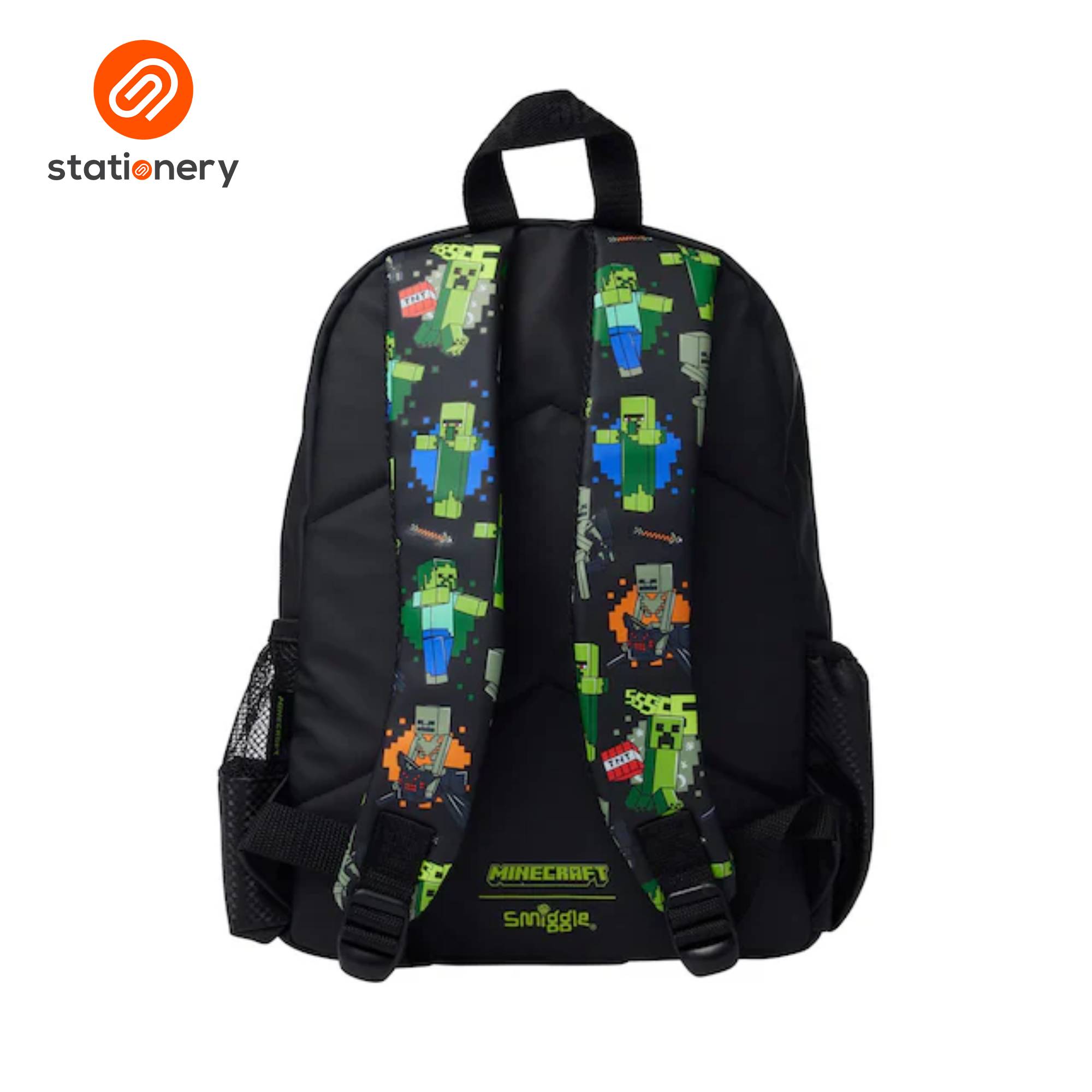 Smiggle Minecraft Junior Character Backpack - Black-zoom-2