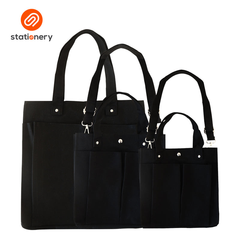 Tote Bag Two Front Pocket - Large (35x12x35cm)-zoom-
