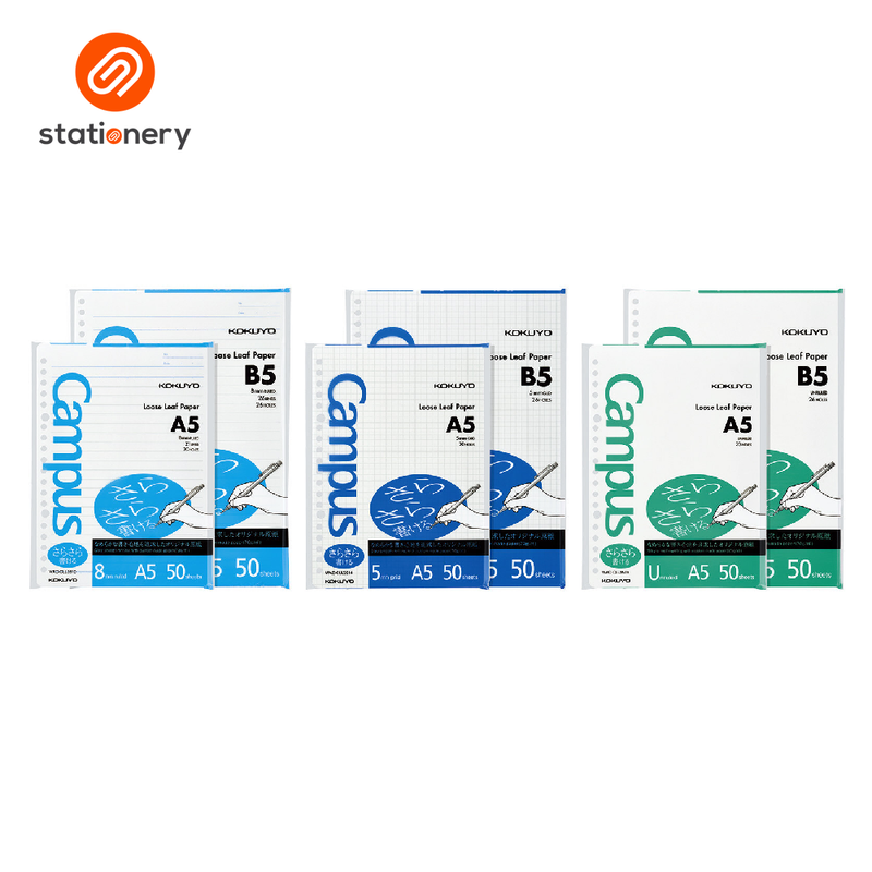 Kokuyo Campus Binder Refill 50 Sheets A5-zoom-